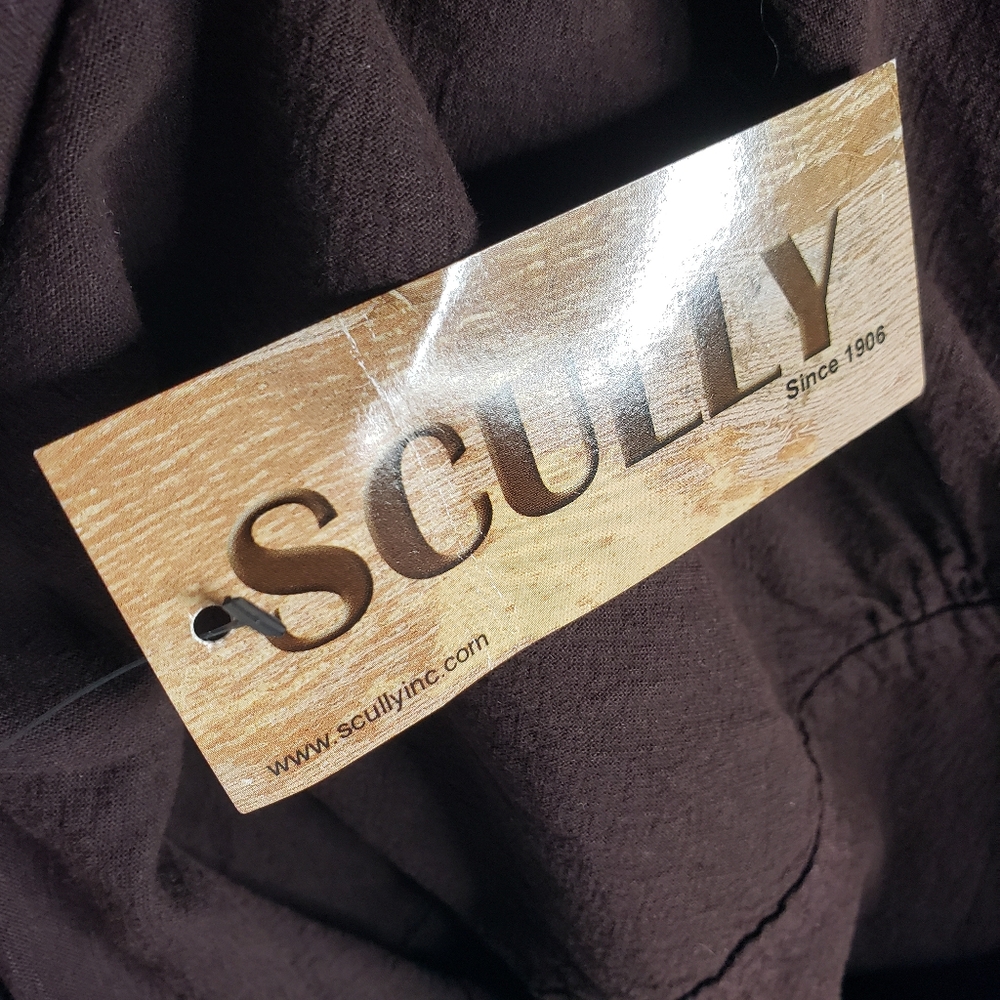 Scully Western Rangewear Double Placket Buttondown Gathered Yokes Gorp Outdoor M - Picture 4 of 13